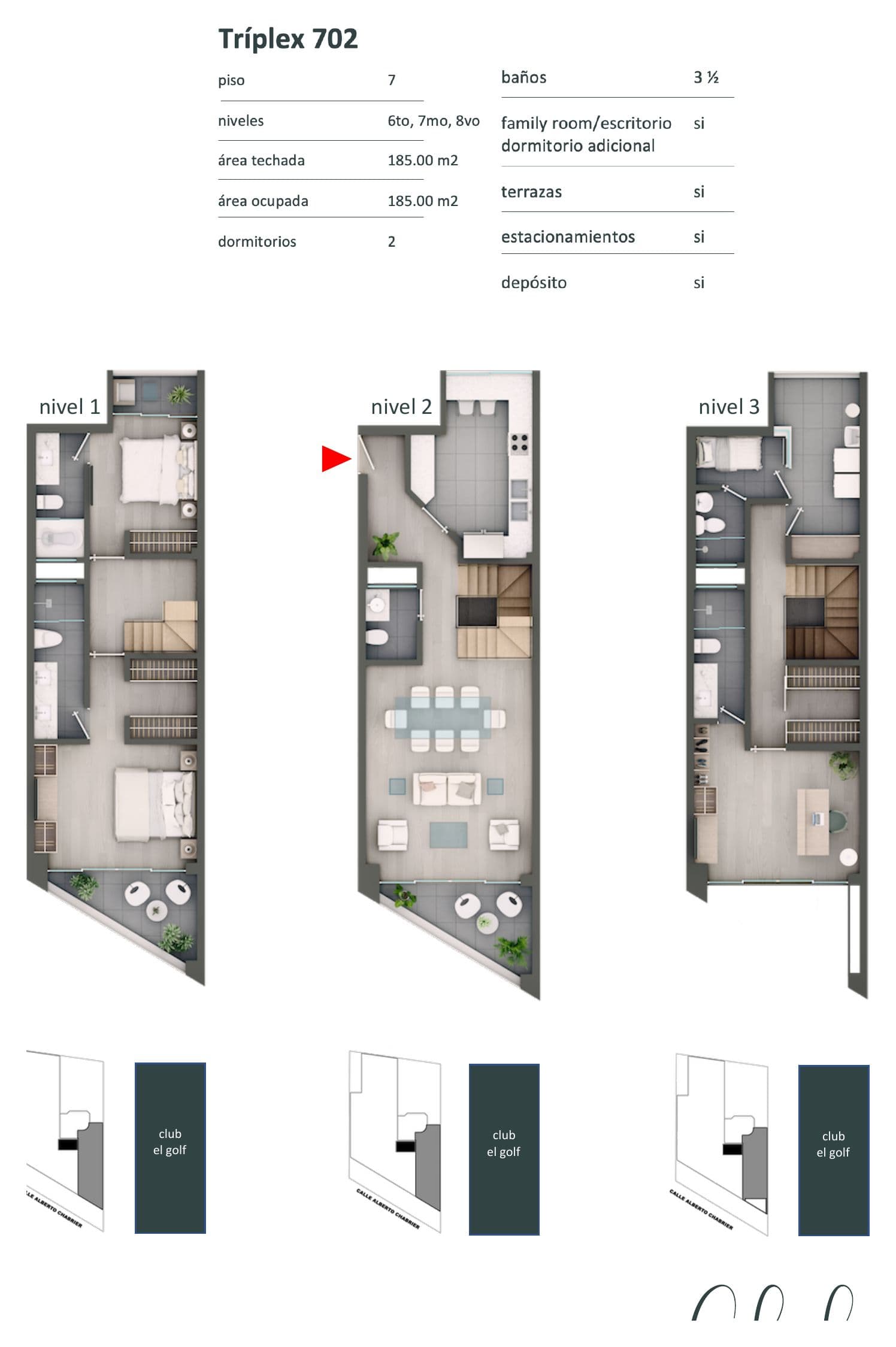 Planta de Tríplex 702