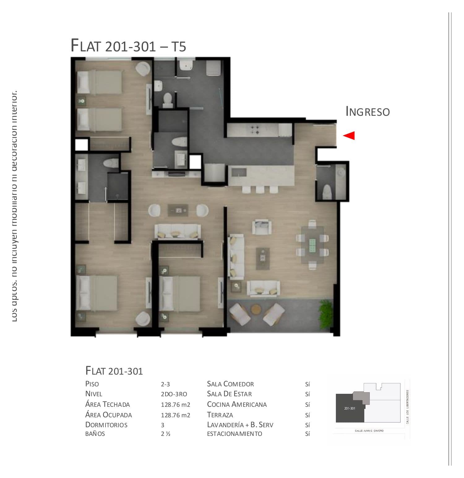 Planta de Flat 201-301